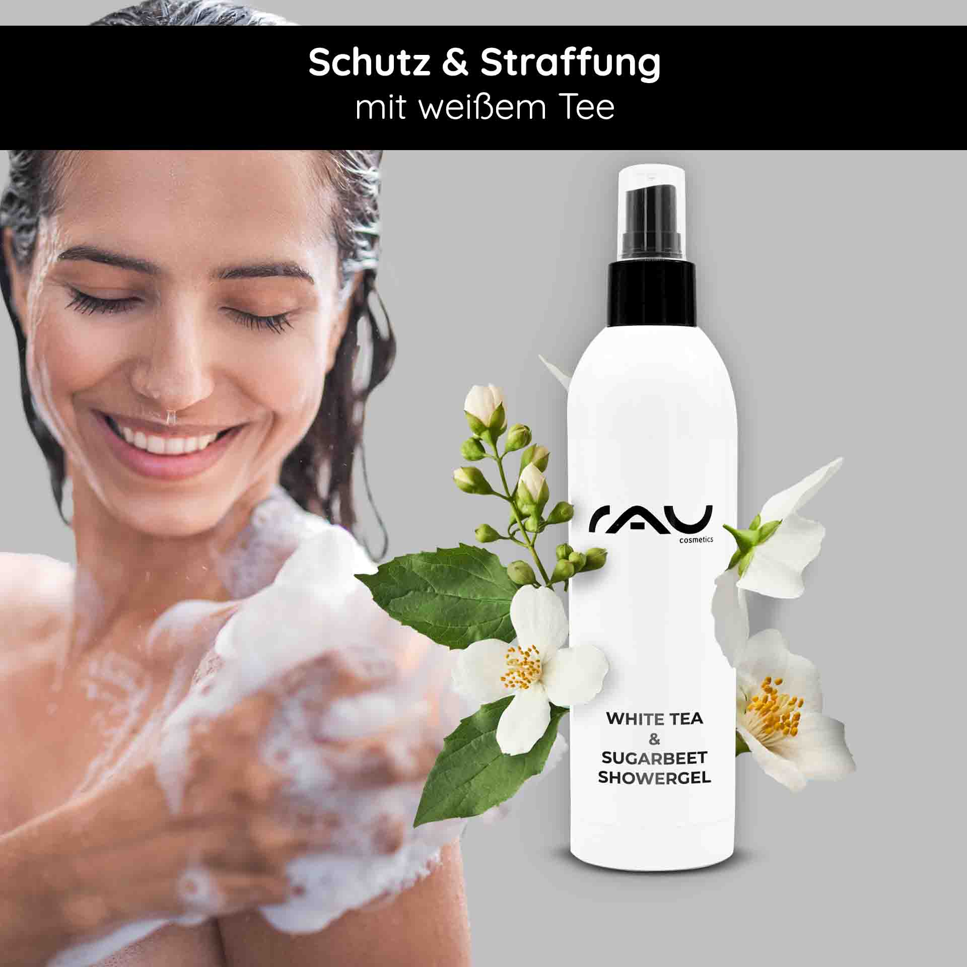 White Tea & Sugar Beet Showergel 250ml - Duschgel mit weißem Tee und Zuckerrüben Extrakt