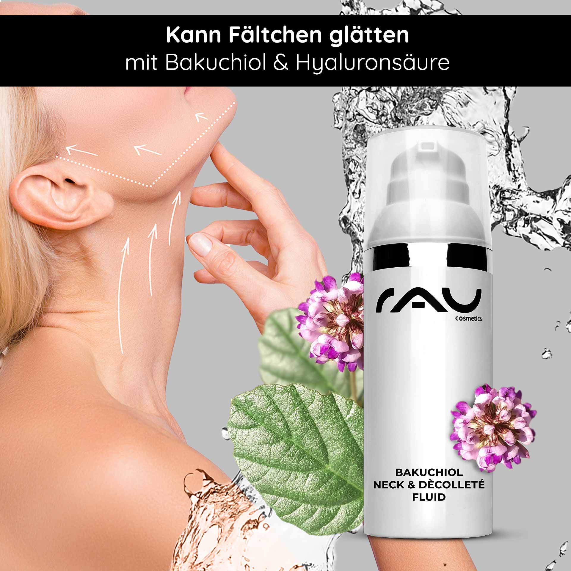Bakuchiol Neck & Décolleté Fluid 50 ml Gel for Neck Wrinkles Bakuchiol Neck & Décolleté Fluid 50 ml Gel for Neck Wrinkles