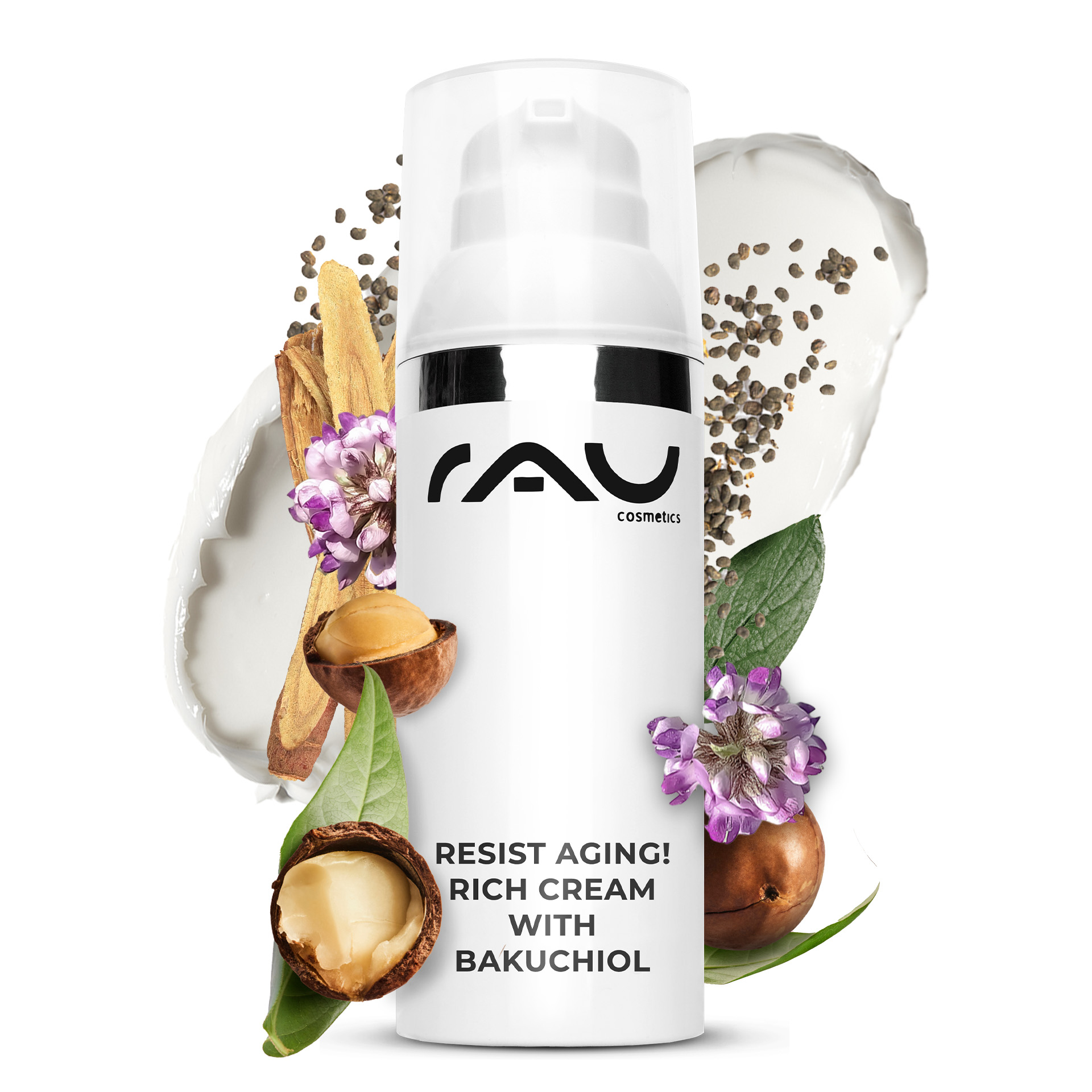 Resist aging! Rich Cream with Bakuchiol 50 ml Nachtcreme Kräuterig, Kräuter, Pflanze, Blume