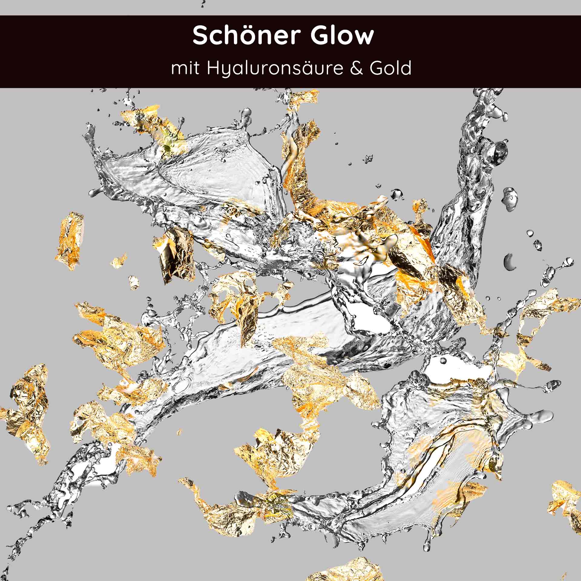 Golden Hyaluron Gel 50 ml Anti-Aging Gel with 23kt Gold Schรถner Glow mit Hyaluronsรคure und 23kt Gold, luxuriรถse Hautpflege, Anti-Aging-Serum, feuchtigkeitsspendend und strahlend.