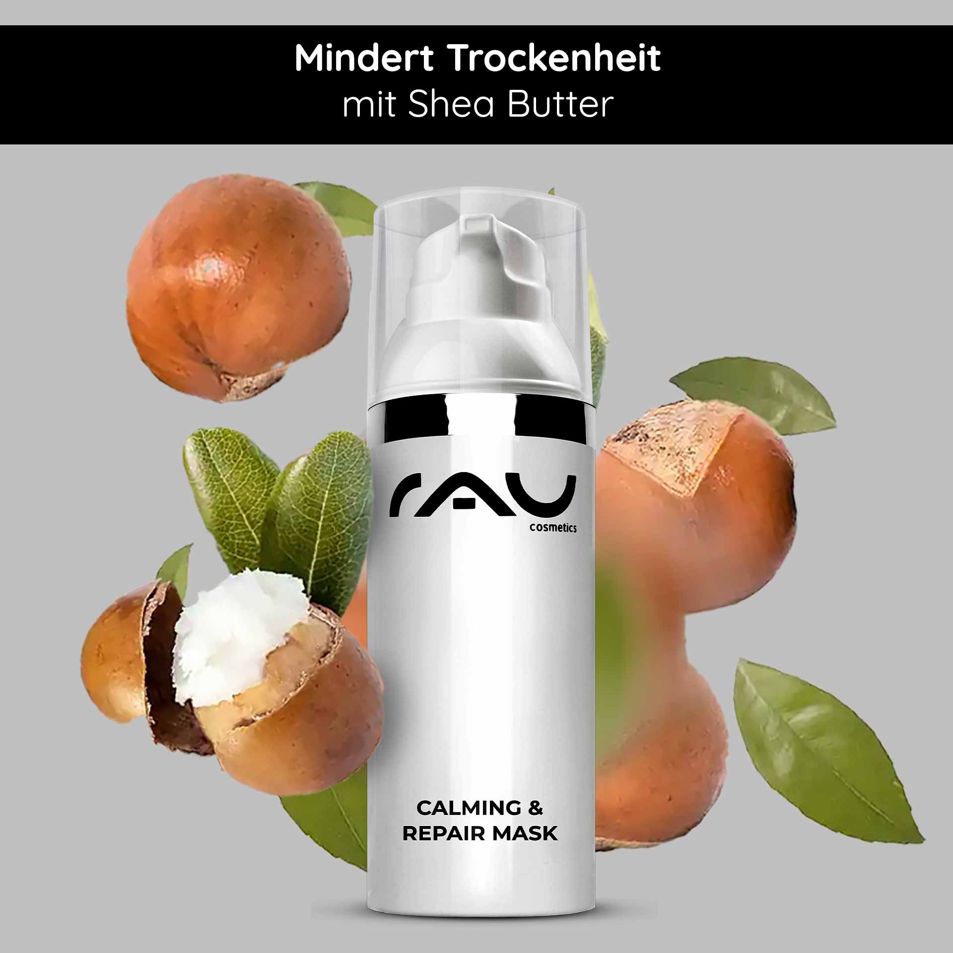 Gepflegtes Hautbild nach der Anwendung der Repair-Maske.