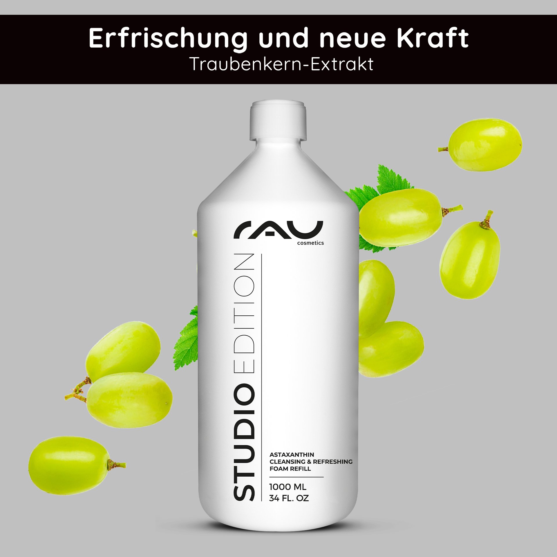 Inhaltsstoffe des Astaxanthin Reinigungsschaums: Schutz vor freien Radikalen.