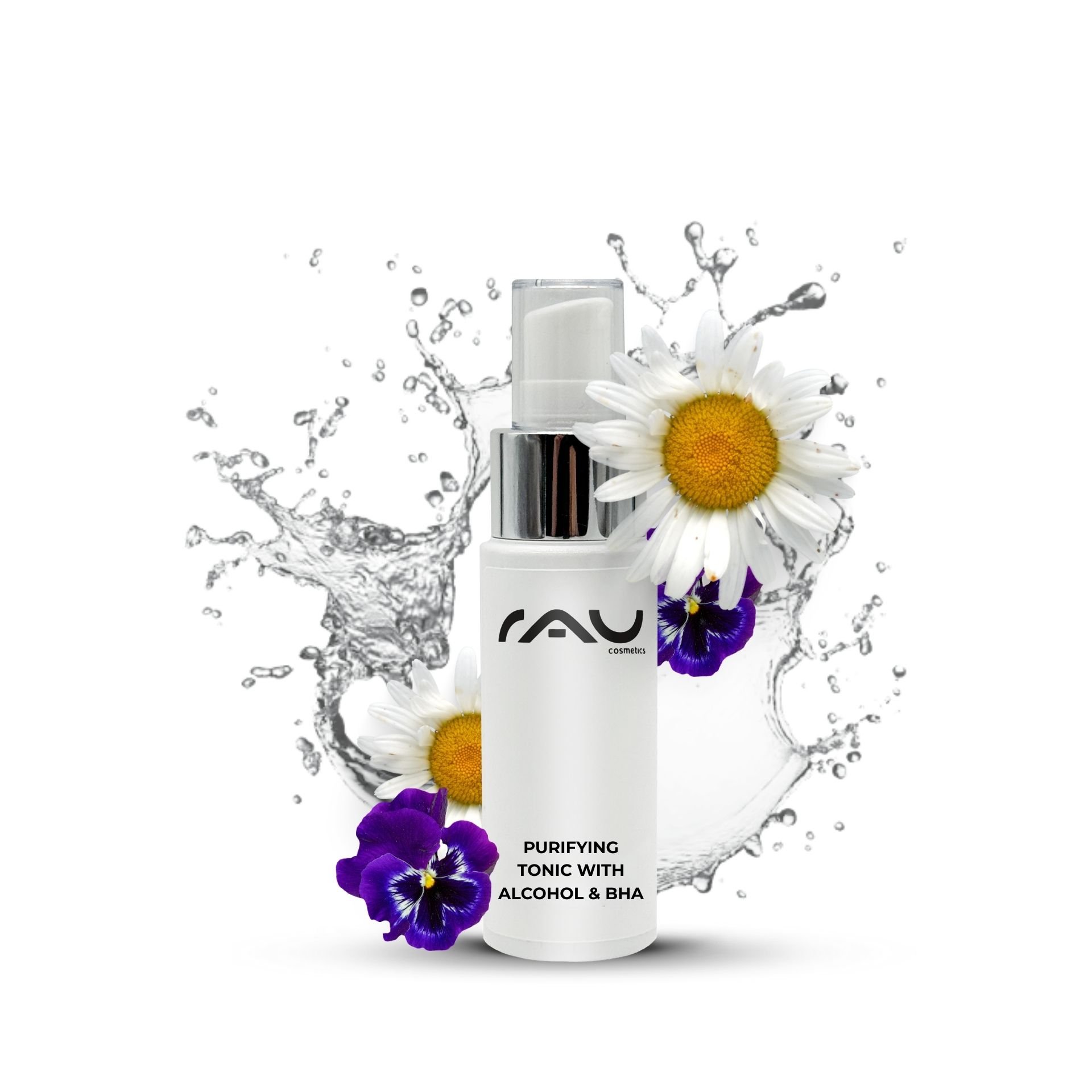 RAU Purifying Tonic with Alcohol & BHA 50 ml - Klärendes Gesichtswasser in der kompakten Flasche für unterwegs.