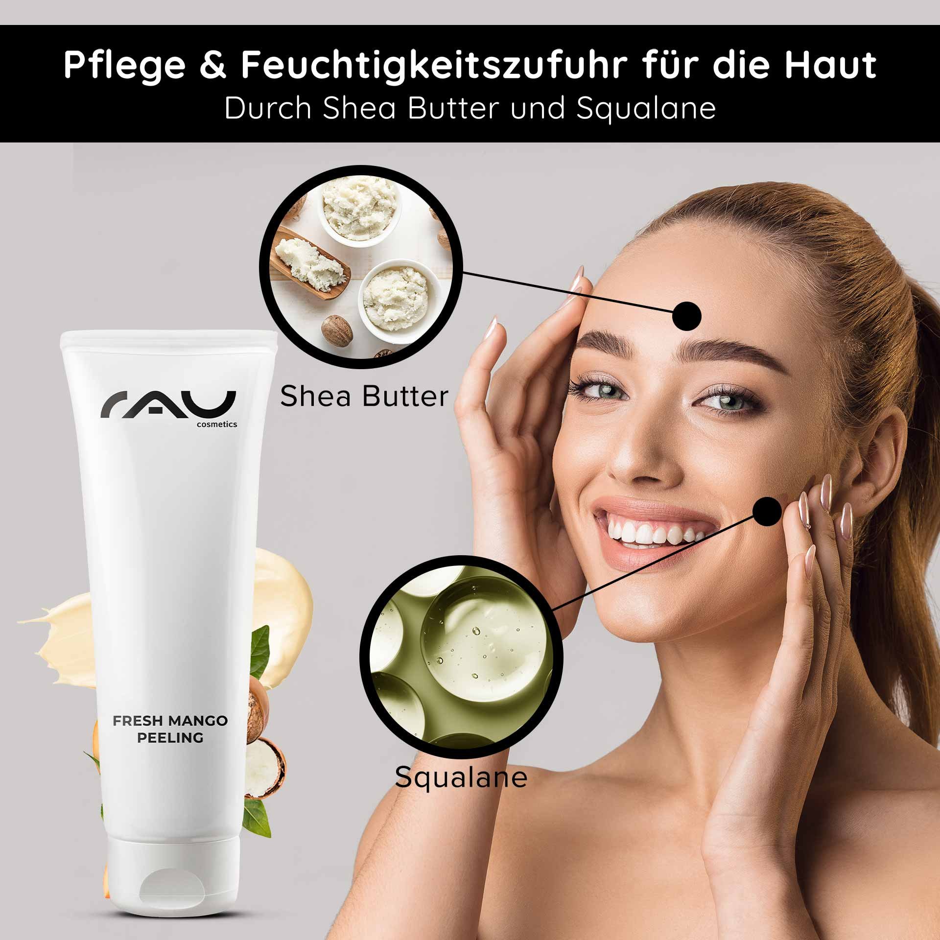 Fresh Mango Peeling Texture — Creamy gel with fine consistency
