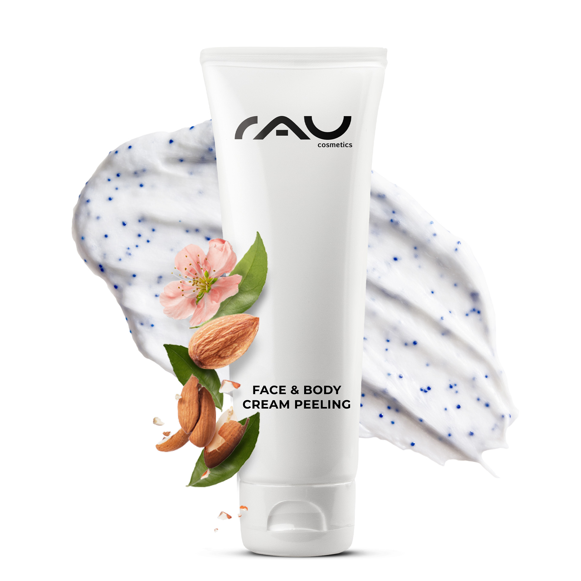 Face & Body Cream Peeling 75 ml Mechanical Peeling Flasche, Lotion