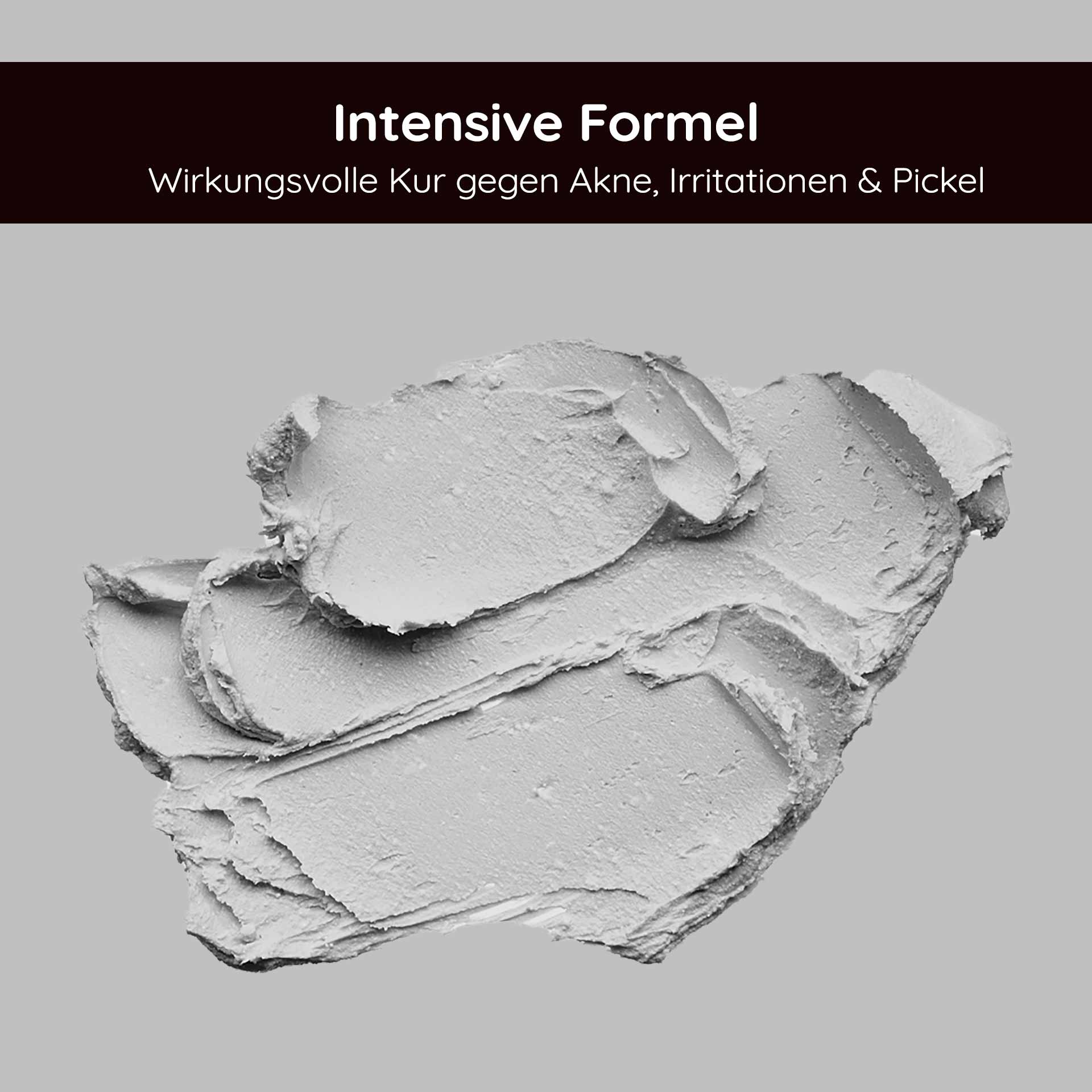 Powerset für unreine Haut, fettige Haut, Entzündungen, Pickel, Juckreiz Intensive Formel für Hautpflege, wirksame Kur gegen Akne, Irritationen und Pickel, RAU Cosmetics, Silbercreme.