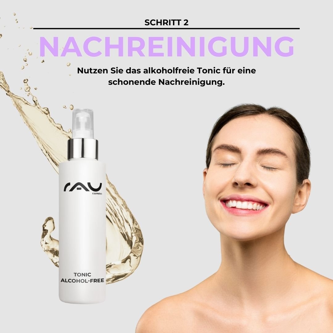 Frau mit glatter Haut und sichtbaren Faltenvergrößerungen, die die Wirkung von Hyaluron Ultimative Lifting Gel für Anti-Aging und Feuchtigkeit demonstrieren.