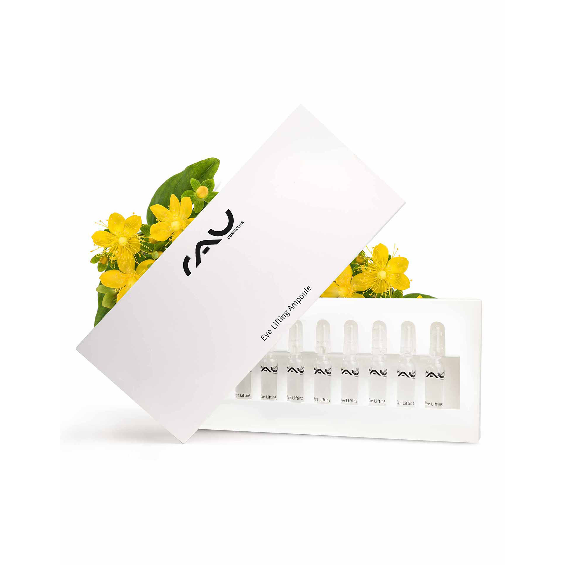 Eye Lifting Ampullen 10x2 ml mit Eyeseryl & Panthenol Visitenkarte, Papier, Text