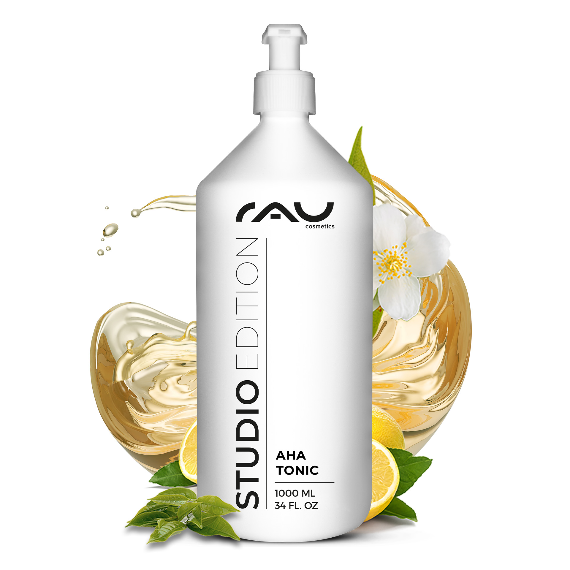 AHA Gesichtswasser: Anti-Aging mit Fruchtsäure & weißem Tee Flasche, Lotion